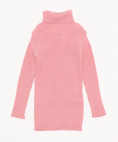 nino（ニノ）の「[80-135]リブタートル シーズンCOLOR（Tシャツ/カットソー・キッズ・パープル/ピンク/マスタード/レッド/ベージュ/ベビーピンク/ネイビー・XS/S/M/L）」の6枚目の写真