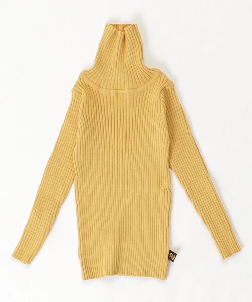 nino（ニノ）の「[80-135]リブタートル シーズンCOLOR（Tシャツ/カットソー・キッズ・パープル/ピンク/マスタード/レッド/ベージュ/ベビーピンク/ネイビー・XS/S/M/L）」の4枚目の写真