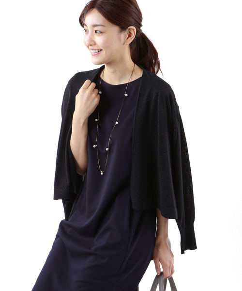 クールレーヨンミックスカーディガン カーディガン ボレロ Trans Select 接触冷感 接触冷感 Work トランスワーク の ファッション ウォッシャブル カーディガン ボレロ セール お年玉セール特価 カーディガン ボレロ