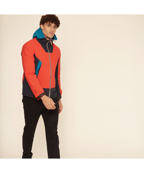 AIGLE（エーグル）の「透湿防水 アロシィ ジャケット（ナイロンジャケット・メンズ・ブラウン/レッド・LARGE/MEDIUM/SMALL/LL）」の6枚目の写真