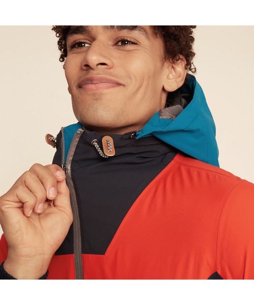 AIGLE（エーグル）の「透湿防水 アロシィ ジャケット（ナイロンジャケット・メンズ・ブラウン/レッド・LARGE/MEDIUM/SMALL/LL）」の8枚目の写真
