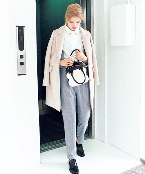 Jewel Changes（ジュエルチェンジズ）の「JCT 14FW  チェスターコート（チェスターコート・レディース・ナチュラル/ブラック/グレー・36/38）」の3枚目の写真