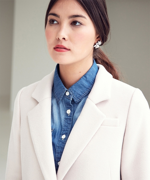 Jewel Changes（ジュエルチェンジズ）の「JCT 14FW  チェスターコート（チェスターコート・レディース・ナチュラル/ブラック/グレー・36/38）」の10枚目の写真