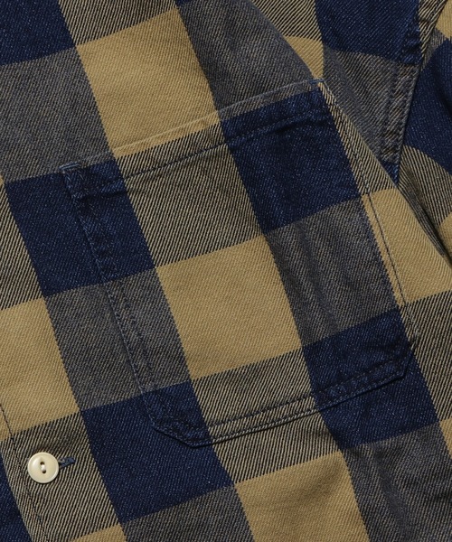 REMI RELIEF(レミレリーフ)の「REMI RELIEF/レミレリーフ INDブロックチェックSH(シャツ/ブラウス・メンズ・イエロー/レッド・S/L)」の6枚目の写真
