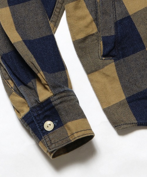 REMI RELIEF(レミレリーフ)の「REMI RELIEF/レミレリーフ INDブロックチェックSH(シャツ/ブラウス・メンズ・イエロー/レッド・S/L)」の8枚目の写真