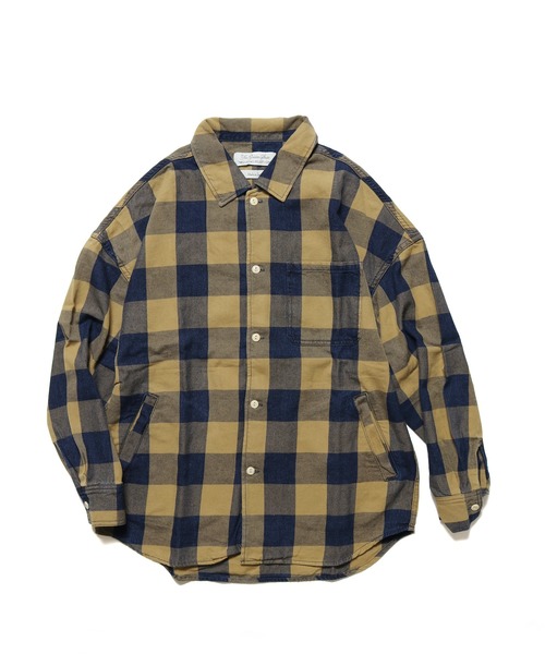 REMI RELIEF(レミレリーフ)の「REMI RELIEF/レミレリーフ INDブロックチェックSH(シャツ/ブラウス・メンズ・イエロー/レッド・S/L)」の9枚目の写真