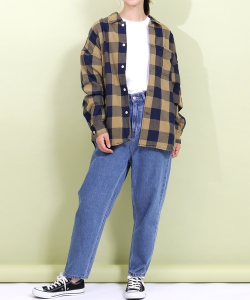 REMI RELIEF(レミレリーフ)の「REMI RELIEF/レミレリーフ INDブロックチェックSH(シャツ/ブラウス・メンズ・イエロー/レッド・S/L)」の11枚目の写真