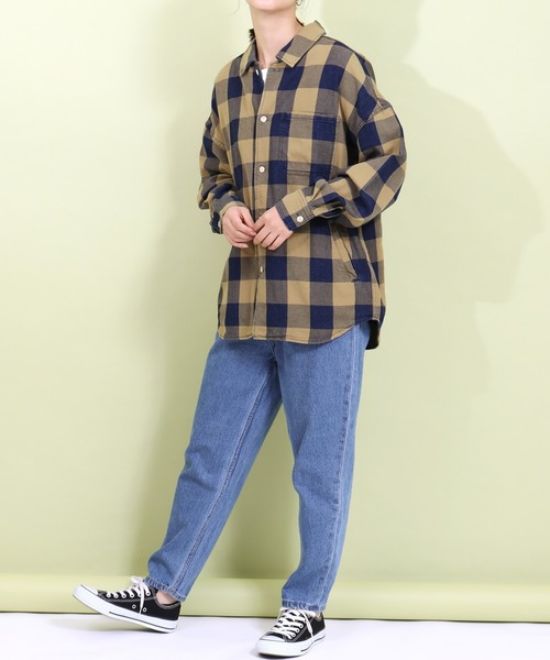 REMI RELIEF(レミレリーフ)の「REMI RELIEF/レミレリーフ INDブロックチェックSH(シャツ/ブラウス・メンズ・イエロー/レッド・S/L)」の12枚目の写真