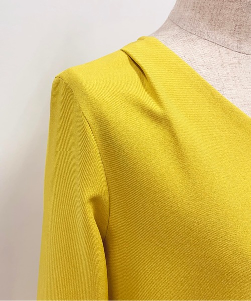 BE NEAT（ビーニート）の「【日本製】Vネックカーディガン風シャツ（シャツ/ブラウス・レディース・オフホワイト/イエロー・M）」の17枚目の写真