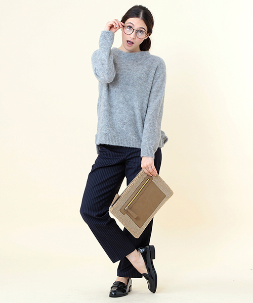 B:MING by BEAMS（ビーミングバイビームス）の「□ビーミング by ビームス / ボアクラッチ（クラッチバッグ・レディース・オフホワイト/ブラック/ベージュ・ONE SIZE）」の12枚目の写真