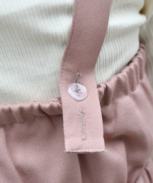 PairPair（ペアペア）の「無地＆花柄＆ドット柄ティアードジャンパースカート（ジャンパースカート・レディース・ブラック/ベージュ/モカ/ライトベージュ・FREE）」の18枚目の写真