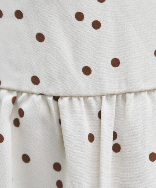 PairPair（ペアペア）の「無地＆花柄＆ドット柄ティアードジャンパースカート（ジャンパースカート・レディース・ブラック/ベージュ/モカ/ライトベージュ・FREE）」の22枚目の写真
