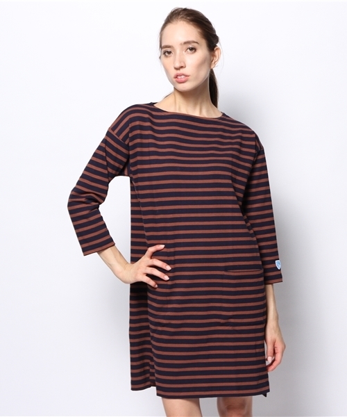 fennica（フェニカ）の「ORCIVAL / ボーダーポケットワンピース（ワンピース・レディース・その他1/その他2/その他3・ONE SIZE）」の3枚目の写真