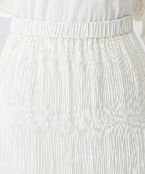 mystic（ミスティック）の「マジョリカプリーツスカート/ロングスカート/マーメイドスカート/フォーマル（スカート・レディース・ベージュ/オフホワイト/ブラック・FREE）」の8枚目の写真