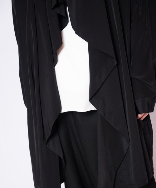 GGD（ジージーディー）の「GGD / 日本製エステルデザインシャツコート（シャツ/ブラウス・メンズ・ホワイト/ブラック・FREE）」の17枚目の写真