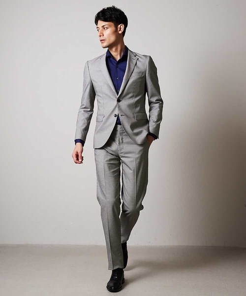 MICHEL KLEIN HOMME   （ミッシェルクランオム）の「ジャケット（ソフトサーモハウンドツース）（テーラードジャケット・メンズ・チャコールグレー/グレー・46/48/51/52）」の8枚目の写真