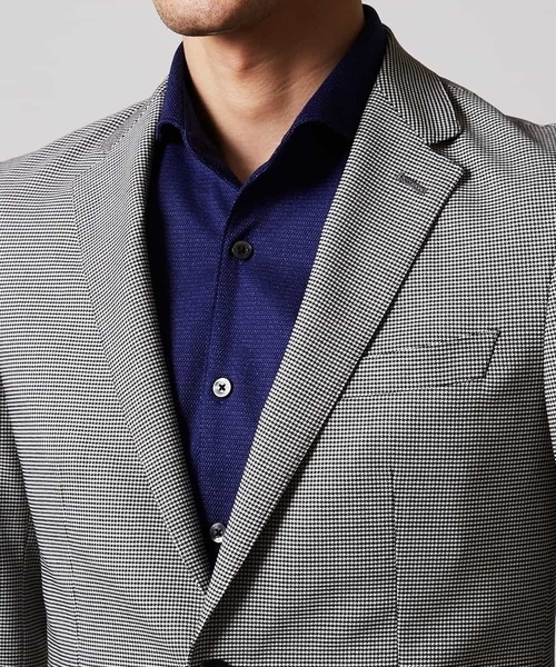 MICHEL KLEIN HOMME   （ミッシェルクランオム）の「ジャケット（ソフトサーモハウンドツース）（テーラードジャケット・メンズ・チャコールグレー/グレー・46/48/51/52）」の10枚目の写真