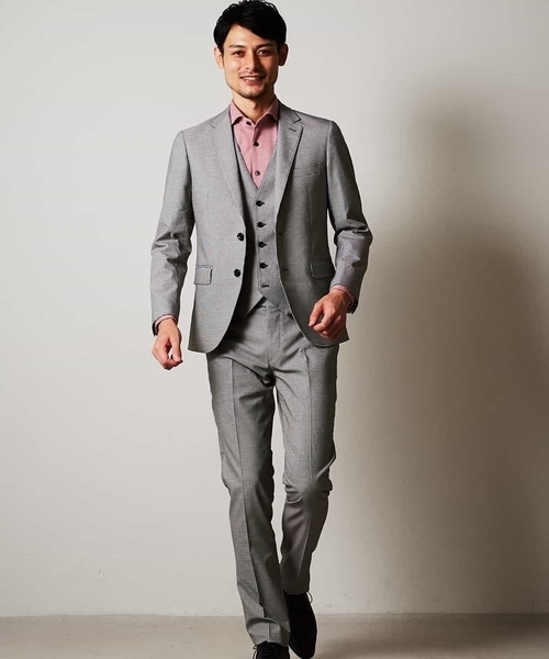 MICHEL KLEIN HOMME   （ミッシェルクランオム）の「ジャケット（ソフトサーモハウンドツース）（テーラードジャケット・メンズ・チャコールグレー/グレー・46/48/51/52）」の14枚目の写真