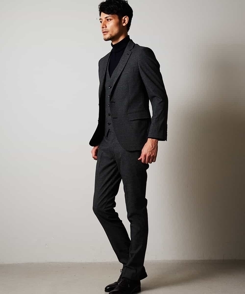 MICHEL KLEIN HOMME   （ミッシェルクランオム）の「ジャケット（ソフトサーモハウンドツース）（テーラードジャケット・メンズ・チャコールグレー/グレー・46/48/51/52）」の16枚目の写真
