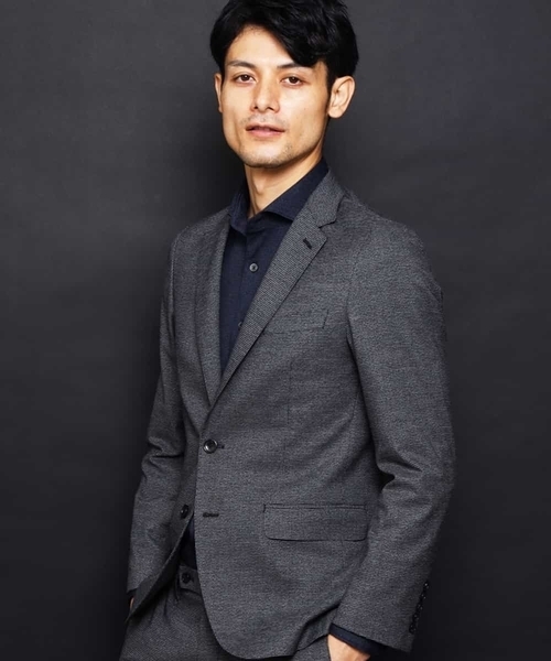 MICHEL KLEIN HOMME   （ミッシェルクランオム）の「ジャケット（ソフトサーモハウンドツース）（テーラードジャケット・メンズ・チャコールグレー/グレー・46/48/51/52）」の17枚目の写真