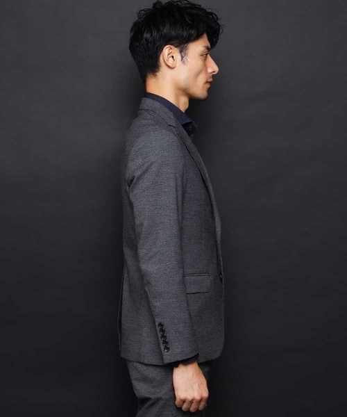 MICHEL KLEIN HOMME   （ミッシェルクランオム）の「ジャケット（ソフトサーモハウンドツース）（テーラードジャケット・メンズ・チャコールグレー/グレー・46/48/51/52）」の19枚目の写真