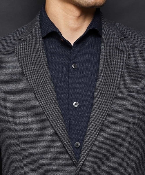 MICHEL KLEIN HOMME   （ミッシェルクランオム）の「ジャケット（ソフトサーモハウンドツース）（テーラードジャケット・メンズ・チャコールグレー/グレー・46/48/51/52）」の21枚目の写真