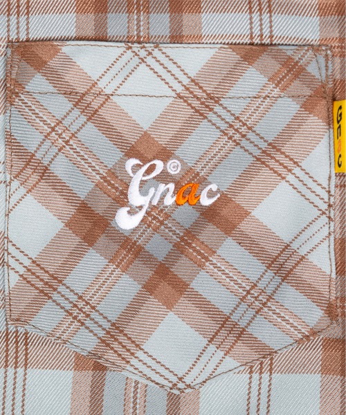 ROMANTIC CROWN（ロマンティッククラウン）の「【GNAC / ROMANTIC CROWN】GNAC CHECK HALF SHIRT / ジーナック ロマンティッククラウン チェック ハーフ シャツ（シャツ/ブラウス・レディース・グリーン/ブラウン/ピンク・MEDIUM/SMALL）」の15枚目の写真