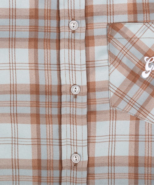 ROMANTIC CROWN（ロマンティッククラウン）の「【GNAC / ROMANTIC CROWN】GNAC CHECK HALF SHIRT / ジーナック ロマンティッククラウン チェック ハーフ シャツ（シャツ/ブラウス・レディース・グリーン/ブラウン/ピンク・MEDIUM/SMALL）」の16枚目の写真