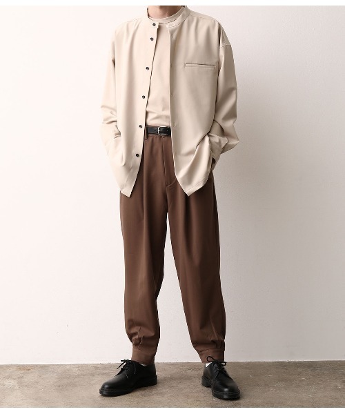 JUNRED(ジュンレッド)の「ドレープカフスジョガーPT(その他パンツ・メンズ・ブラック/ダークブラウン・S/M/L)」の1枚目の写真