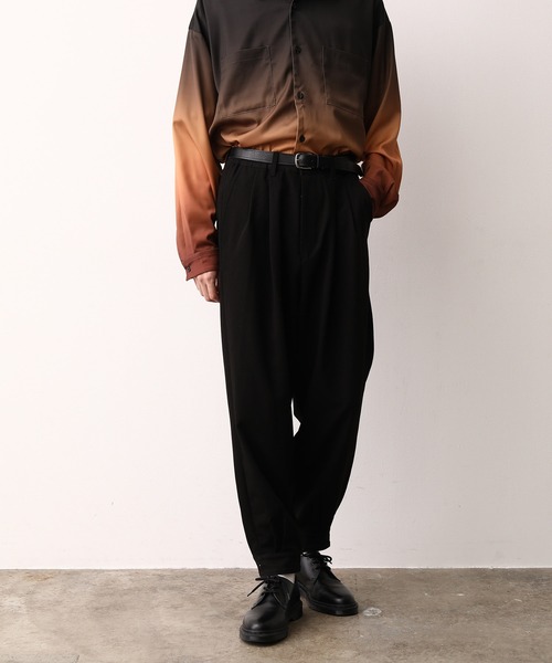 JUNRED(ジュンレッド)の「ドレープカフスジョガーPT(その他パンツ・メンズ・ブラック/ダークブラウン・S/M/L)」の18枚目の写真