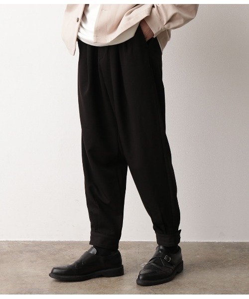 JUNRED(ジュンレッド)の「ドレープカフスジョガーPT(その他パンツ・メンズ・ブラック/ダークブラウン・S/M/L)」の21枚目の写真