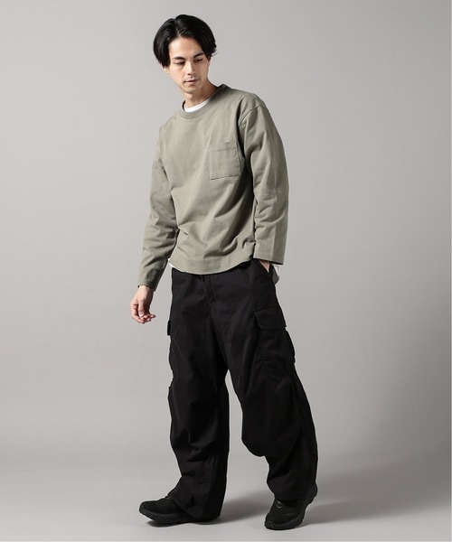 JOURNAL STANDARD relume（ジャーナルスタンダード　レリューム）の「クウボウ天竺 ヘビーオンス L/S Tシャツ（Tシャツ/カットソー・メンズ・グレー/サファリグリーン/ブラック系その他/ライトグレー/ホワイト・LARGE/MEDIUM/SMALL）」の14枚目の写真