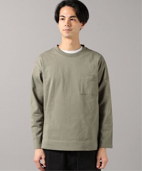 JOURNAL STANDARD relume（ジャーナルスタンダード　レリューム）の「クウボウ天竺 ヘビーオンス L/S Tシャツ（Tシャツ/カットソー・メンズ・グレー/サファリグリーン/ブラック系その他/ライトグレー/ホワイト・LARGE/MEDIUM/SMALL）」の10枚目の写真