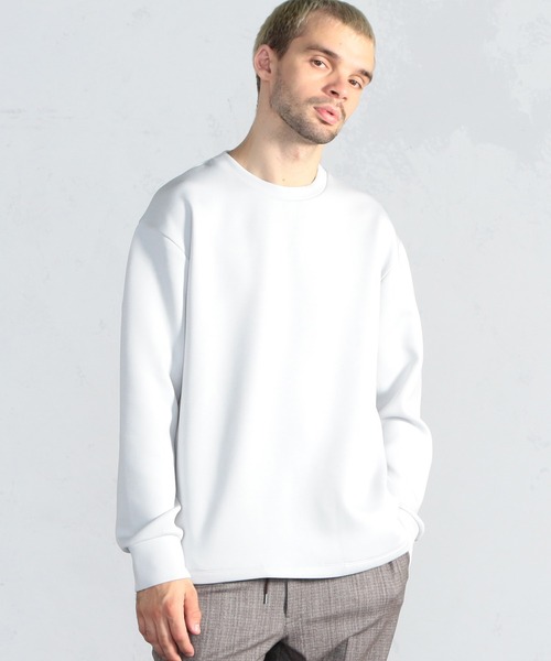 FUSE(フューズ)の「ネオプレーンツイルカットソー(Tシャツ/カットソー・メンズ・ライトグレー/ベージュ/ネイビー・01/02/03)」の2枚目の写真