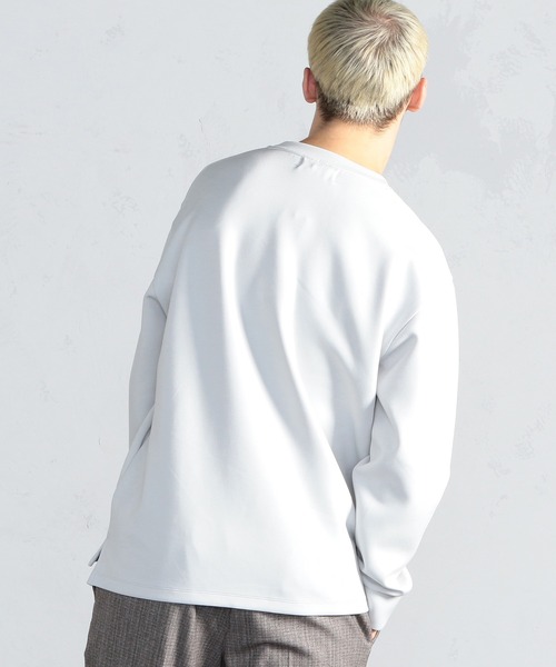 FUSE(フューズ)の「ネオプレーンツイルカットソー(Tシャツ/カットソー・メンズ・ライトグレー/ベージュ/ネイビー・01/02/03)」の6枚目の写真