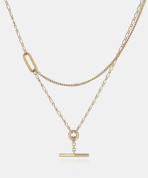 [MAMA CASAR] AVIROD DOUBLENESS ROWING Necklace★ 人気 ★ MAMACASAR（ママカサル）の「【MAMA CASAR(ママカサル)：A.VIROD