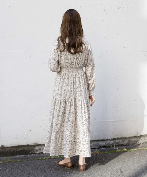 flower（フラワー）の「flower×Treat urself コラボワンピース（ワンピース・レディース・ブラウン/アイボリー・FREE）」の12枚目の写真