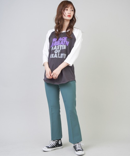 SPINNS(スピンズ)の「【Black Sabbath / ブラック・サバス】ラグラン7分袖Tシャツ(Tシャツ/カットソー・レディース・ホワイト/ブラック・ONESIZE)」の7枚目の写真