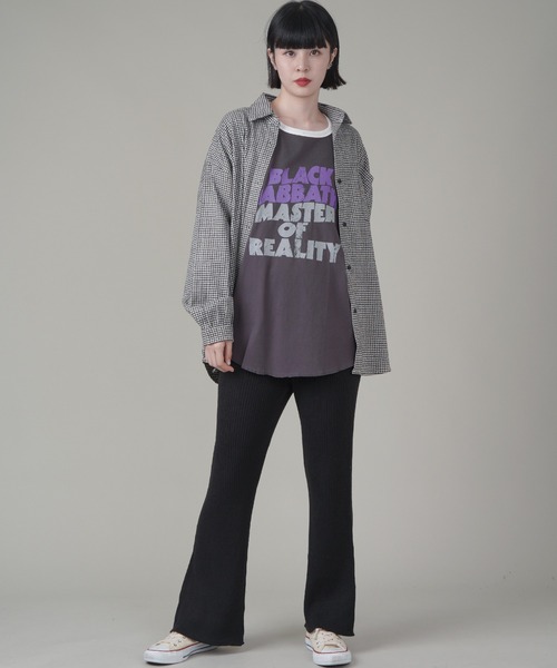 SPINNS(スピンズ)の「【Black Sabbath / ブラック・サバス】ラグラン7分袖Tシャツ(Tシャツ/カットソー・レディース・ホワイト/ブラック・ONESIZE)」の21枚目の写真