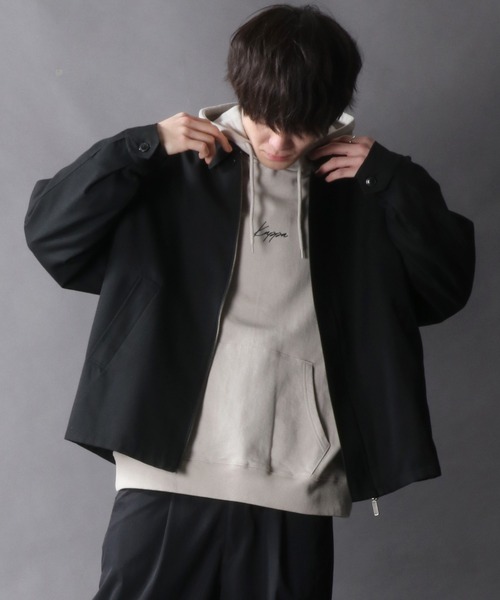 SITRY（シトリー）の「別注 T/R Short Bal Collar Jacket/T/R ショート バルカラージャケット（ステンカラーコート・メンズ・グレイッシュベージュ/ブラック/ベージュ系その他/グレー系その他・M/L）」の5枚目の写真