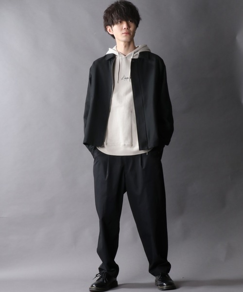 SITRY（シトリー）の「別注 T/R Short Bal Collar Jacket/T/R ショート バルカラージャケット（ステンカラーコート・メンズ・グレイッシュベージュ/ブラック/ベージュ系その他/グレー系その他・M/L）」の6枚目の写真