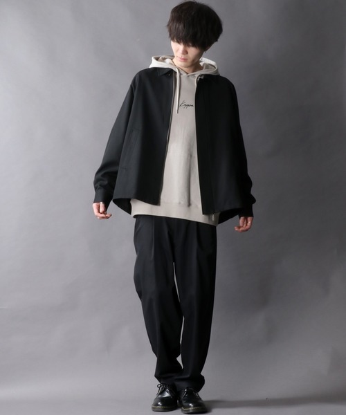 SITRY（シトリー）の「別注 T/R Short Bal Collar Jacket/T/R ショート バルカラージャケット（ステンカラーコート・メンズ・グレイッシュベージュ/ブラック/ベージュ系その他/グレー系その他・M/L）」の7枚目の写真