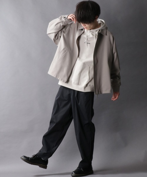 SITRY（シトリー）の「別注 T/R Short Bal Collar Jacket/T/R ショート バルカラージャケット（ステンカラーコート・メンズ・グレイッシュベージュ/ブラック/ベージュ系その他/グレー系その他・M/L）」の19枚目の写真
