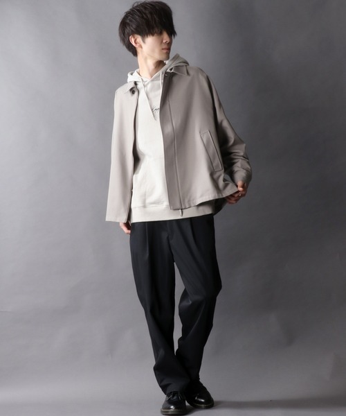 SITRY（シトリー）の「別注 T/R Short Bal Collar Jacket/T/R ショート バルカラージャケット（ステンカラーコート・メンズ・グレイッシュベージュ/ブラック/ベージュ系その他/グレー系その他・M/L）」の20枚目の写真