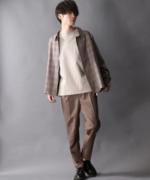 SITRY（シトリー）の「別注 T/R Short Bal Collar Jacket/T/R ショート バルカラージャケット（ステンカラーコート・メンズ・グレイッシュベージュ/ブラック/ベージュ系その他/グレー系その他・M/L）」の16枚目の写真