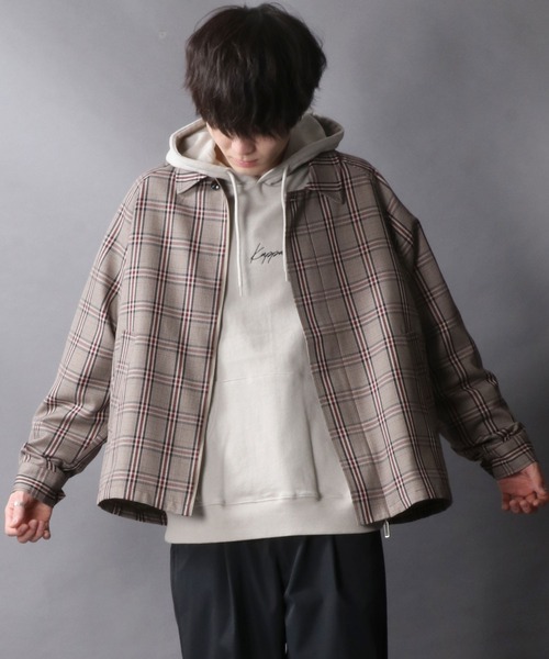 SITRY（シトリー）の「別注 T/R Short Bal Collar Jacket/T/R ショート バルカラージャケット（ステンカラーコート・メンズ・グレイッシュベージュ/ブラック/ベージュ系その他/グレー系その他・M/L）」の13枚目の写真