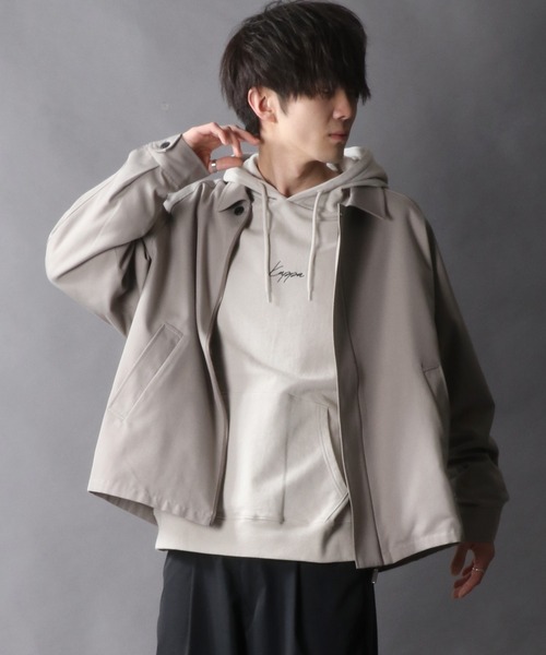 SITRY（シトリー）の「別注 T/R Short Bal Collar Jacket/T/R ショート バルカラージャケット（ステンカラーコート・メンズ・グレイッシュベージュ/ブラック/ベージュ系その他/グレー系その他・M/L）」の18枚目の写真