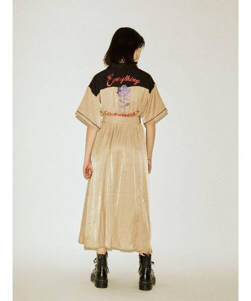 jouetie(ジュエティ)の「ボーリングローズワンピース(ワンピース・レディース・ピンク/ブルー/ベージュ/ブラック・MEDIUM)」の3枚目の写真