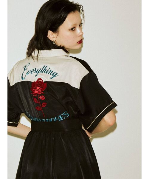 jouetie(ジュエティ)の「ボーリングローズワンピース(ワンピース・レディース・ピンク/ブルー/ベージュ/ブラック・MEDIUM)」の10枚目の写真