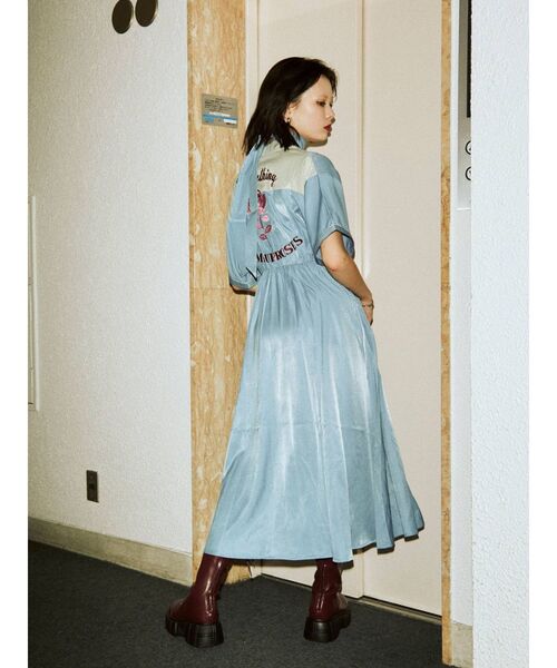 jouetie(ジュエティ)の「ボーリングローズワンピース(ワンピース・レディース・ピンク/ブルー/ベージュ/ブラック・MEDIUM)」の9枚目の写真